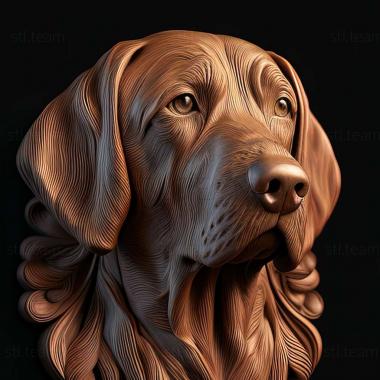 3D model Kurtzhaar dog (STL)